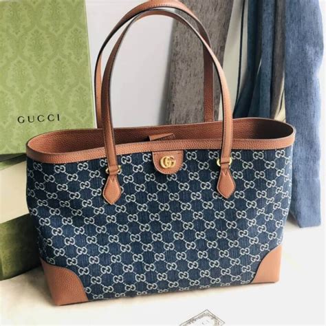 gucci medium swing tote|gucci medium tote black denim.